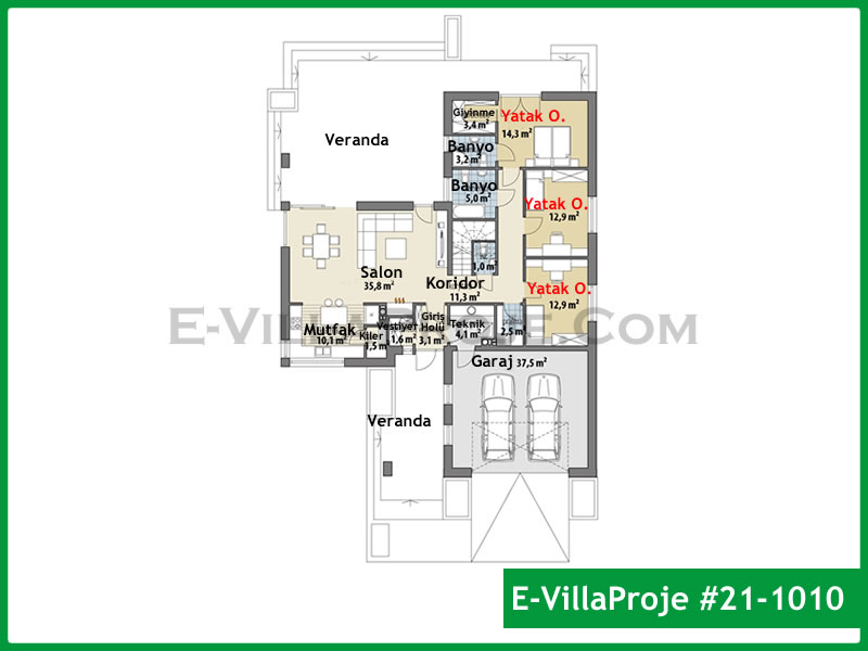 Ev Villa Proje #21 - 1010 Detay 2