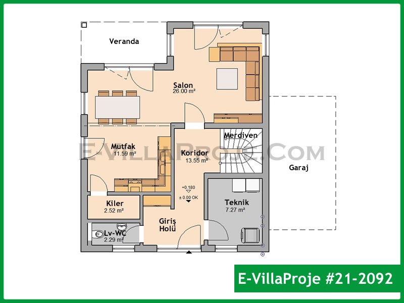 Ev Villa Proje #21 - 2092 Detay 2