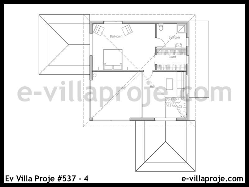 Ev Villa Proje #537 - 4 Detay 3