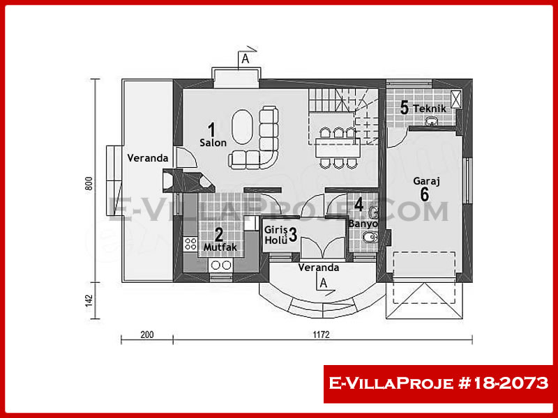 Ev Villa Proje #18 - 2073 Detay 2