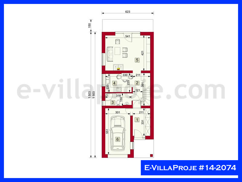 Ev Villa Proje #14 - 2074 Detay 2