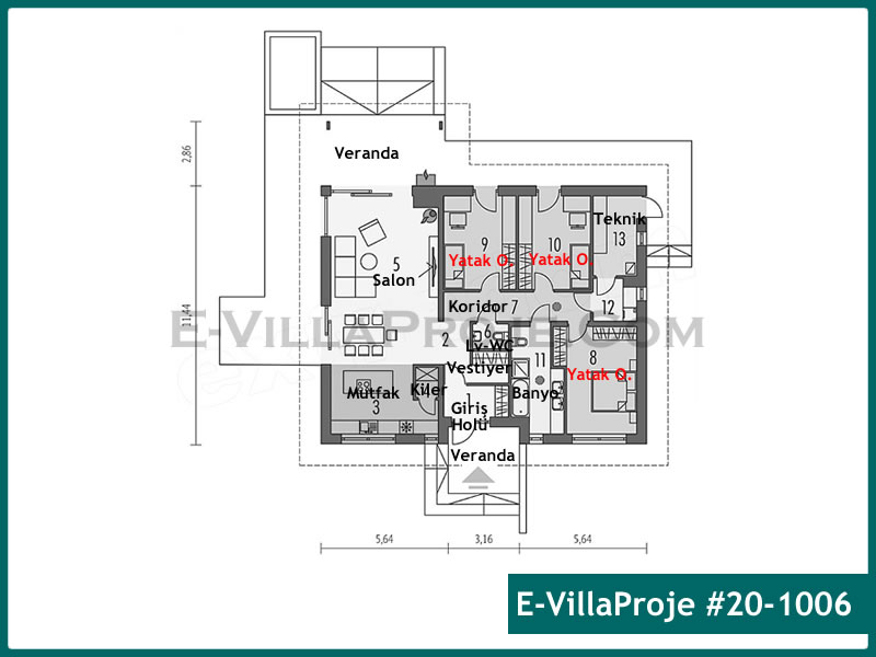 Ev Villa Proje #20 - 1006 Detay 2