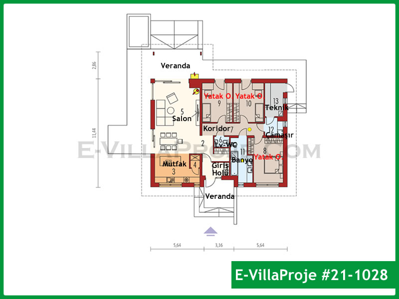 Ev Villa Proje #21 - 1028 Detay 2