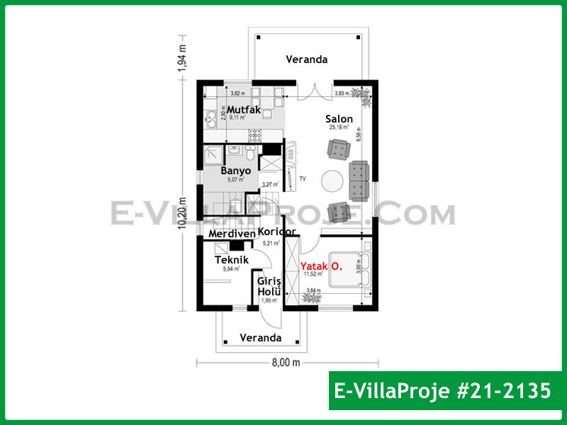 Ev Villa Proje #21 - 2135 Detay 2