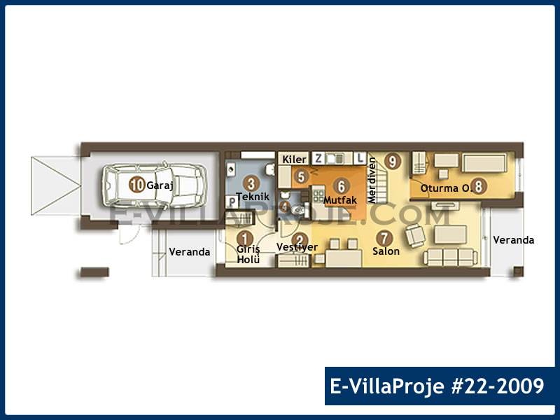 Ev Villa Proje #22 - 2009 Detay 2