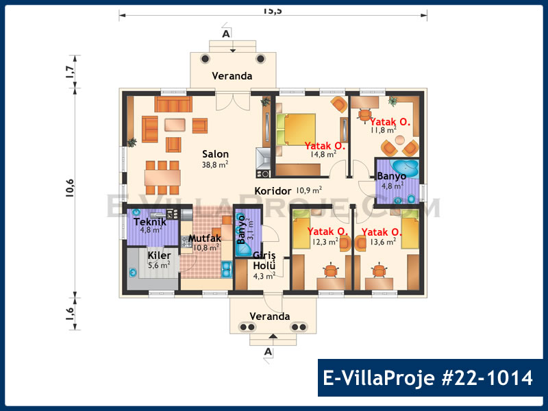 Ev Villa Proje #22 - 1014 Detay 2