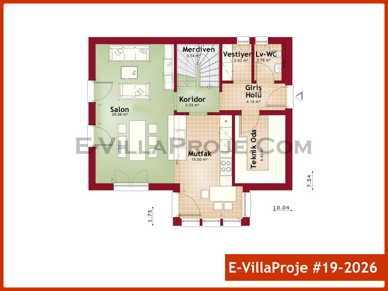 Ev Villa Proje #19 - 2026 Detay 2