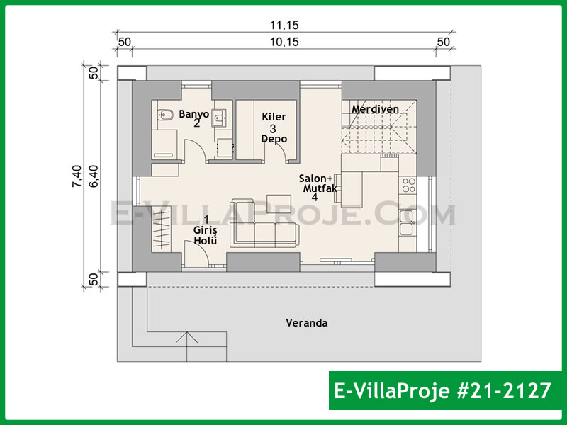 Ev Villa Proje #21 - 2127 Detay 2