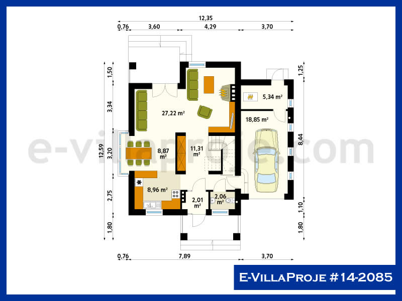 Ev Villa Proje #14 - 2085 Detay 2