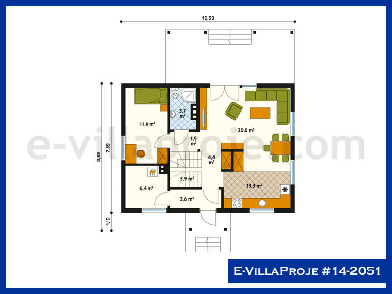 Ev Villa Proje #14 - 2052 Detay 2