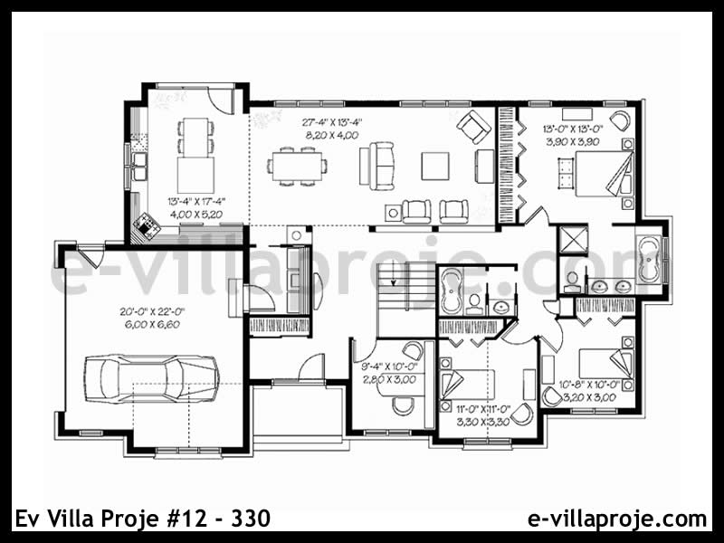 Ev Villa Proje #12 - 330 Detay 2