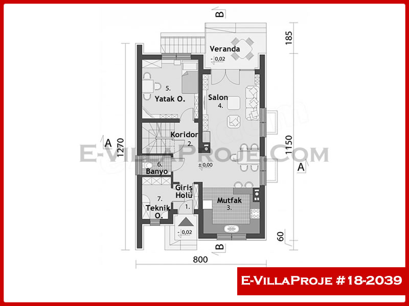 Ev Villa Proje #18 - 2039 Detay 2