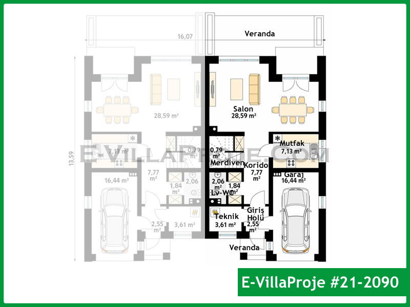 Ev Villa Proje #21 - 2090 Detay 2