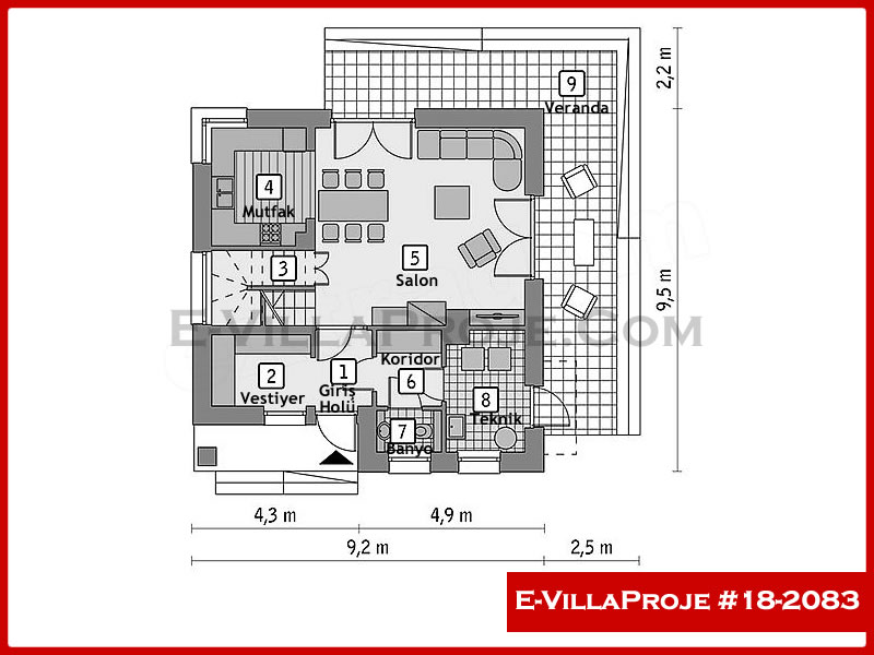 Ev Villa Proje #18 - 2083 Detay 2