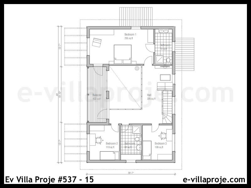 Ev Villa Proje #537 â- 15 Detay 3