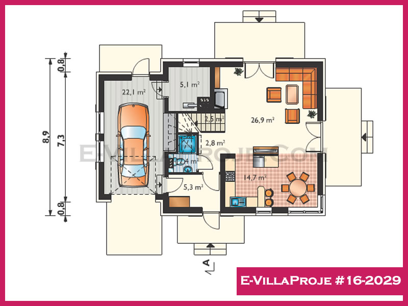 Ev Villa Proje #16 - 2029 Detay 2