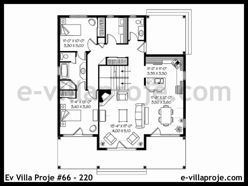 Ev Villa Proje #66 - 220 Detay 2