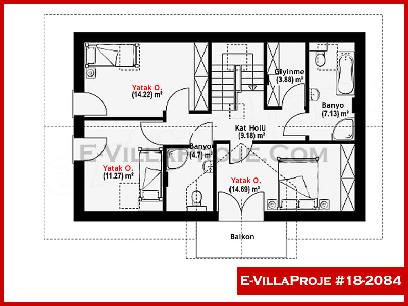 Ev Villa Proje #18 - 2084 Detay 3