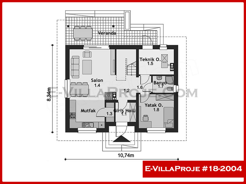 Ev Villa Proje #18 - 2004 Detay 2