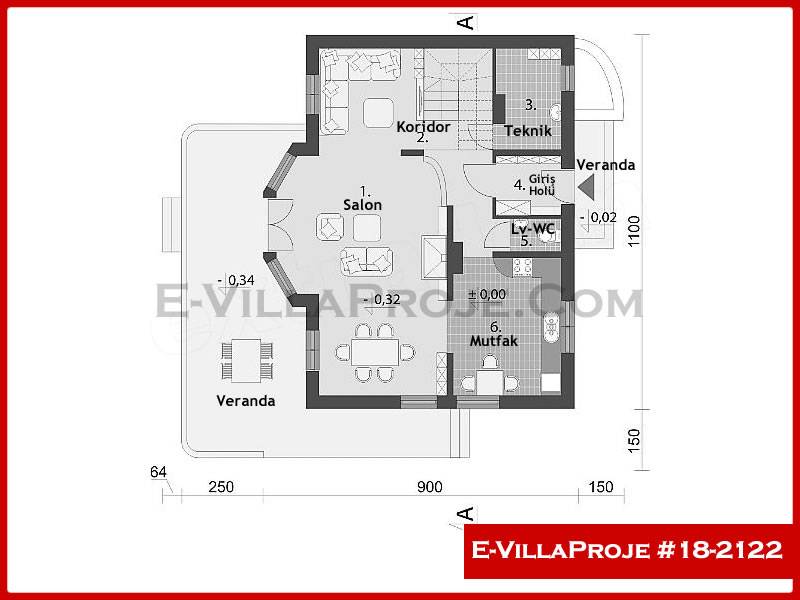 Ev Villa Proje #18 - 2122 Detay 2