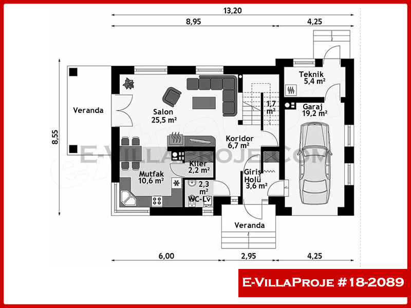 Ev Villa Proje #18 - 2089 Detay 2