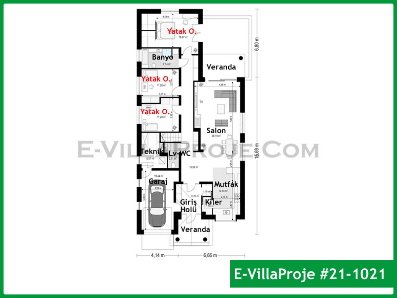 Ev Villa Proje #21 - 1021 Detay 2