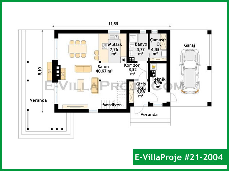 Ev Villa Proje #21 - 2004 Detay 2