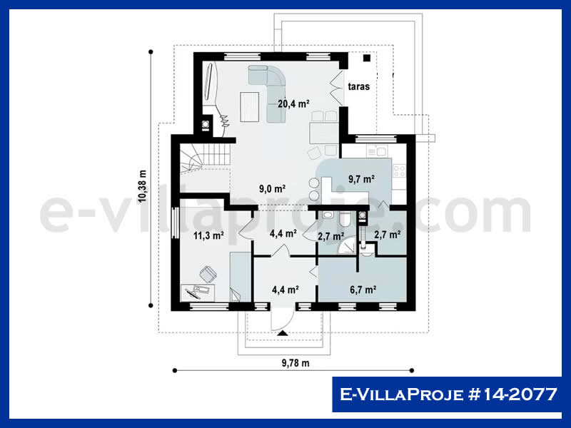 Ev Villa Proje #14 - 2077 Detay 2