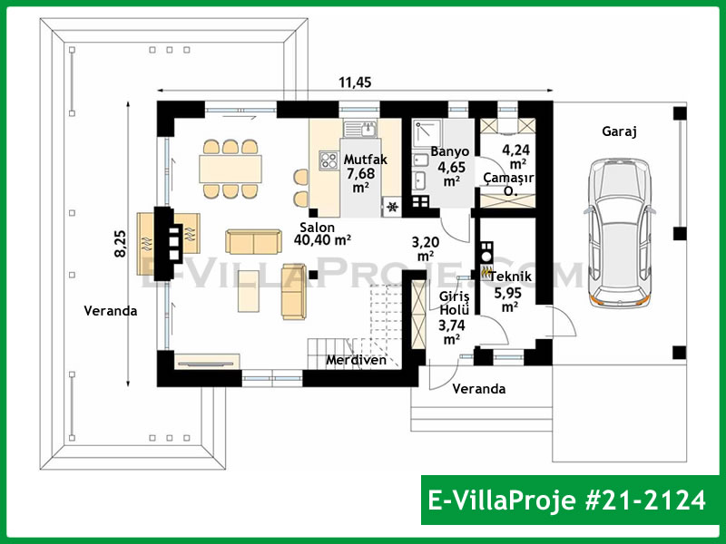 Ev Villa Proje #21 - 2124 Detay 2