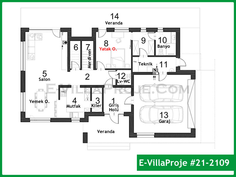Ev Villa Proje #21 - 2109 Detay 2
