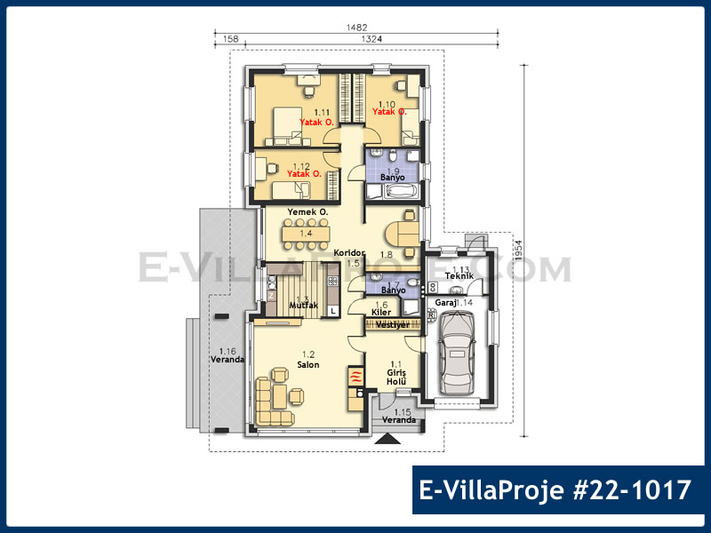 Ev Villa Proje #22 - 1017 Detay 2