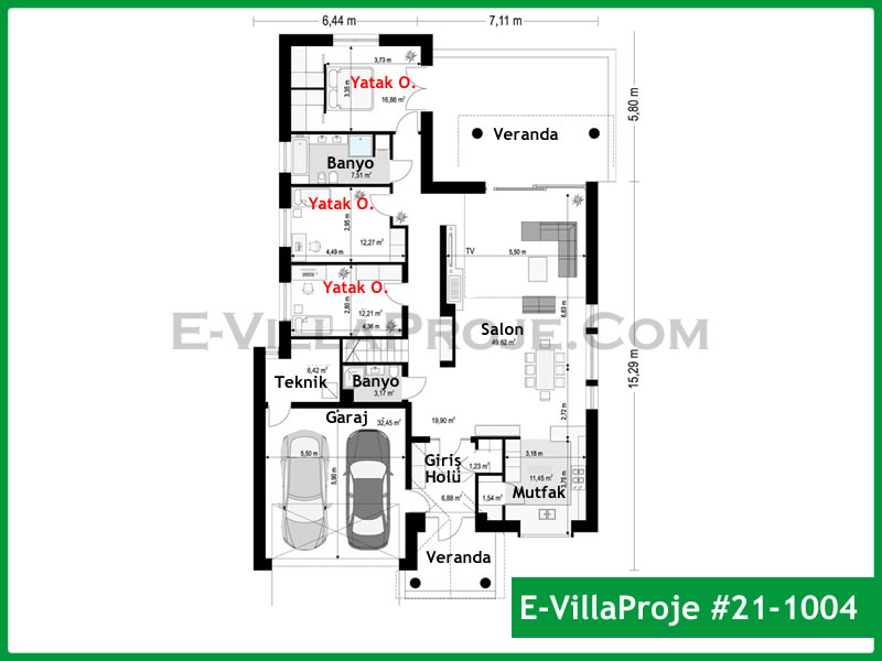 Ev Villa Proje #21 - 1004 Detay 2