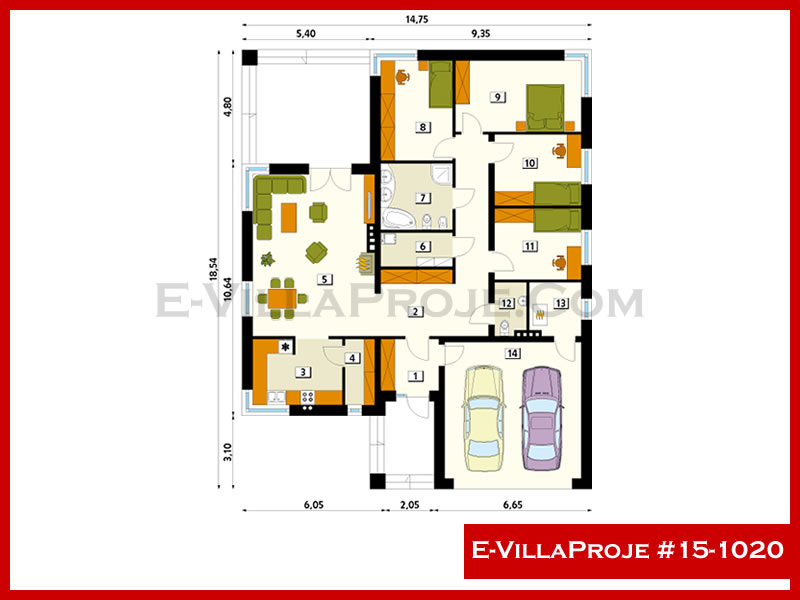 Ev Villa Proje #15 - 1020 Detay 2