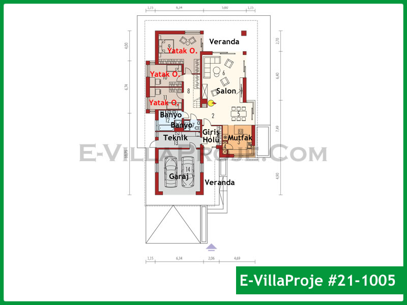 Ev Villa Proje #21 - 1005 Detay 2