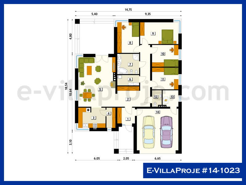 Ev Villa Proje #14 - 1023 Detay 2