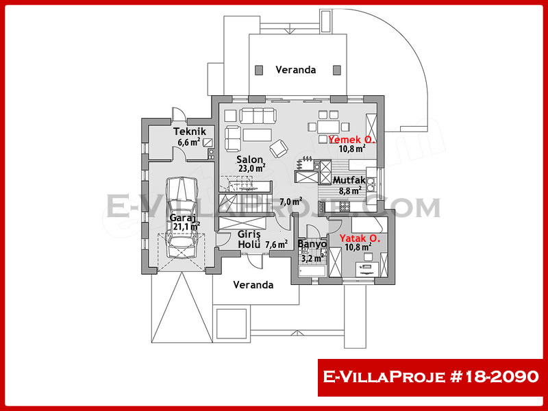 Ev Villa Proje #18 - 2090 Detay 2