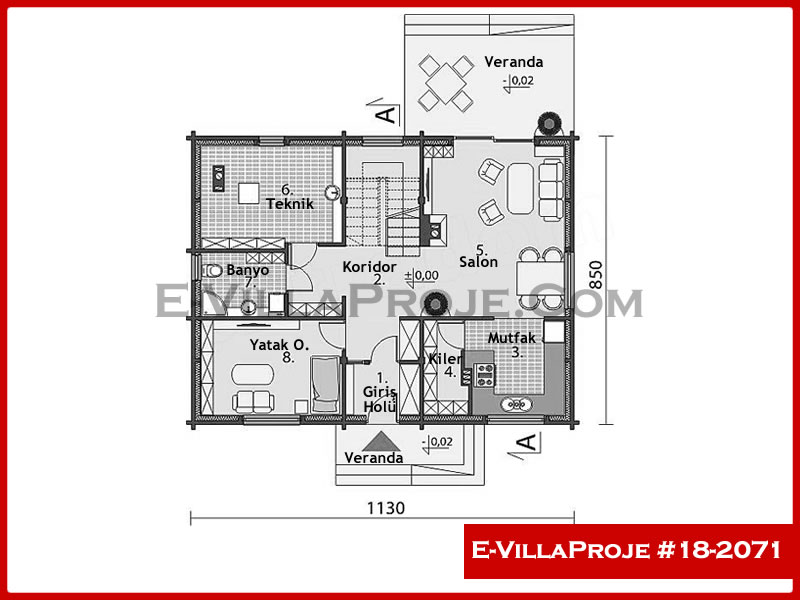Ev Villa Proje #18 - 2071 Detay 2