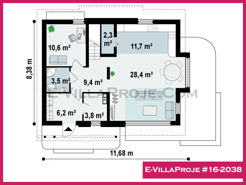 Ev Villa Proje #16 - 2038 Detay 2