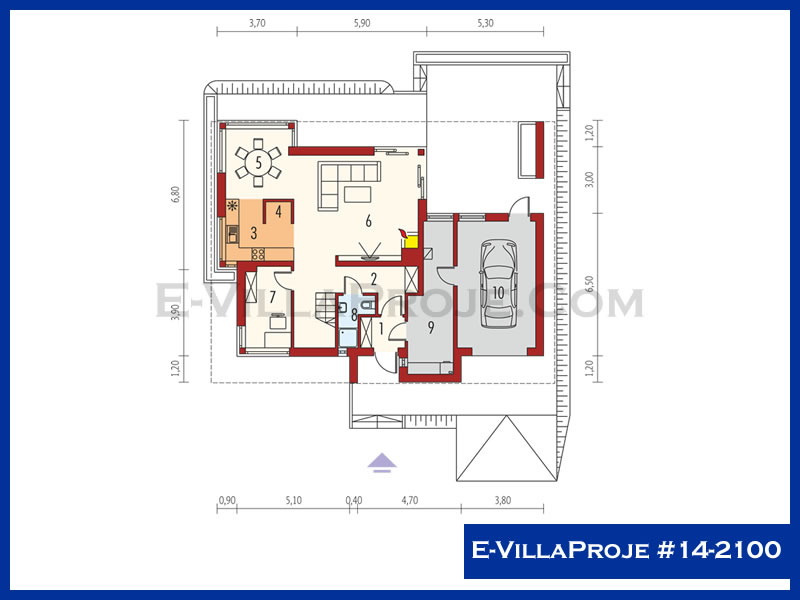 Ev Villa Proje #14 - 2100 Detay 2