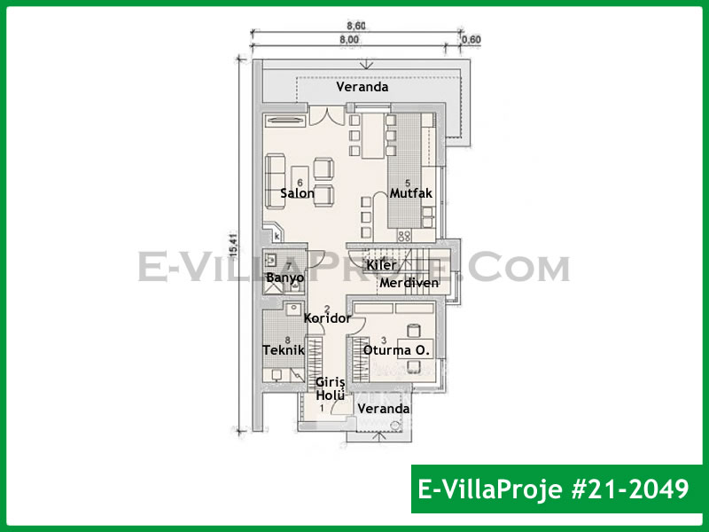Ev Villa Proje #21 - 2049 Detay 2