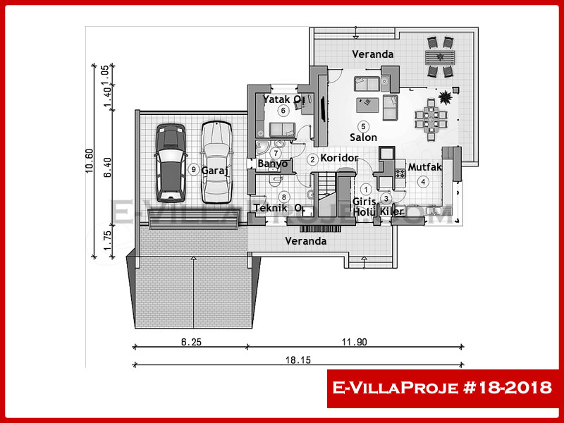 Ev Villa Proje #18 - 2018 Detay 2