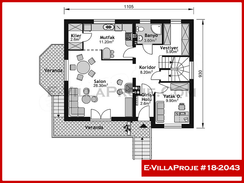 Ev Villa Proje #18 - 2043 Detay 2