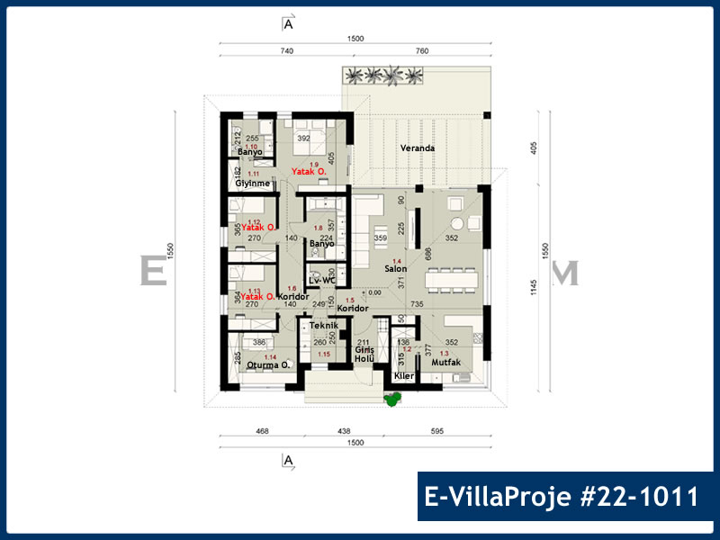 Ev Villa Proje #22 - 1011 Detay 2