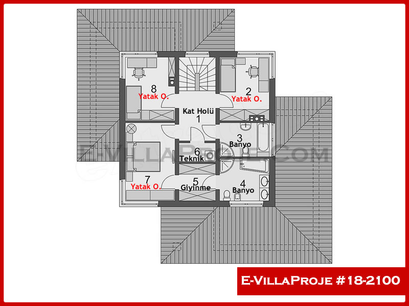 Ev Villa Proje #18 - 2100 Detay 3