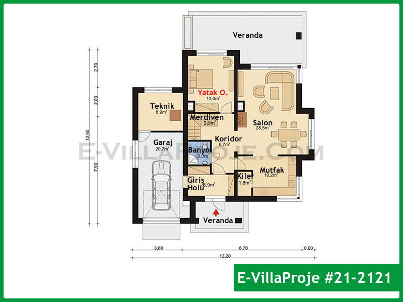 Ev Villa Proje #21 - 2121 Detay 2