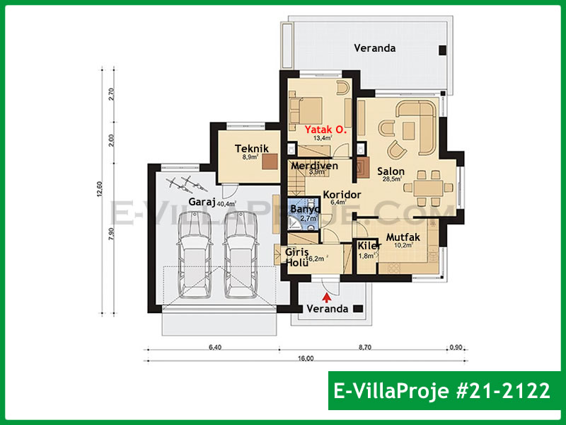 Ev Villa Proje #21 - 2122 Detay 2