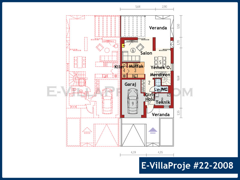 Ev Villa Proje #22 - 2008 Detay 2