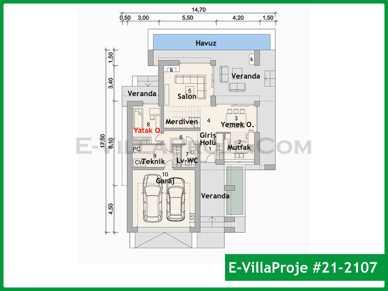 Ev Villa Proje #21 - 2107 Detay 2