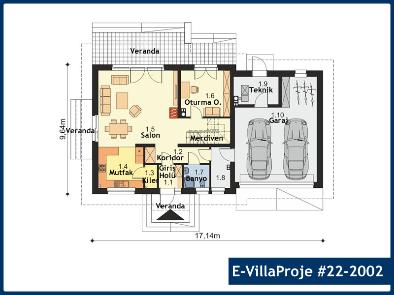 Ev Villa Proje #22 - 2002 Detay 2