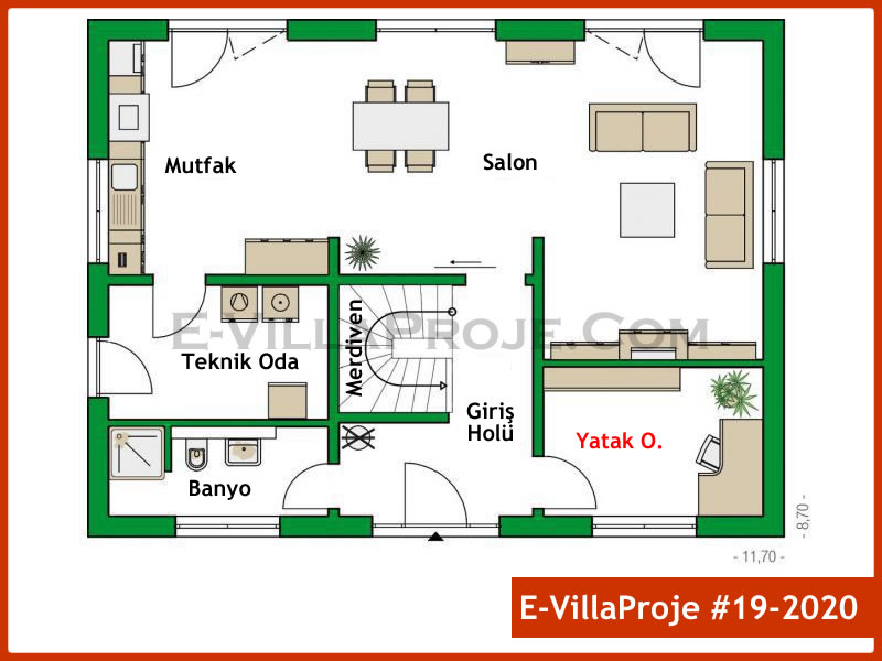 Ev Villa Proje #19 - 2020 Detay 2